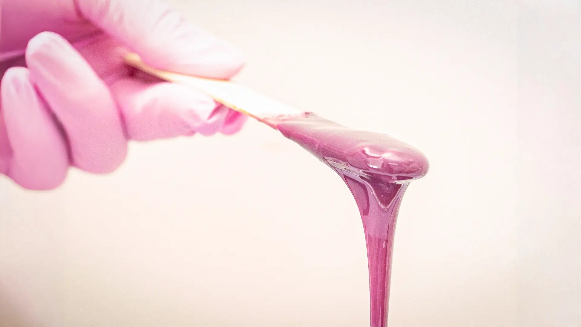 Hard wax being prepared for professional hair removal – Beauty studio in New Westminster, BC